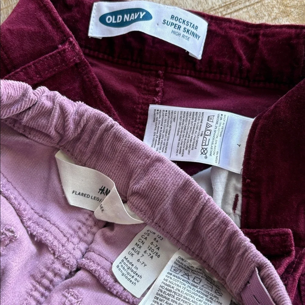 Girls bottoms set size 6x/7 years